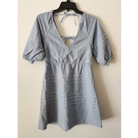 Avec Les Filles Women's Juniors Babydoll Puff Sleeve Dress - Picture 3 of 7